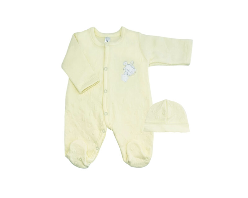 Enterito Bordado Bunny Amarillo Unisex