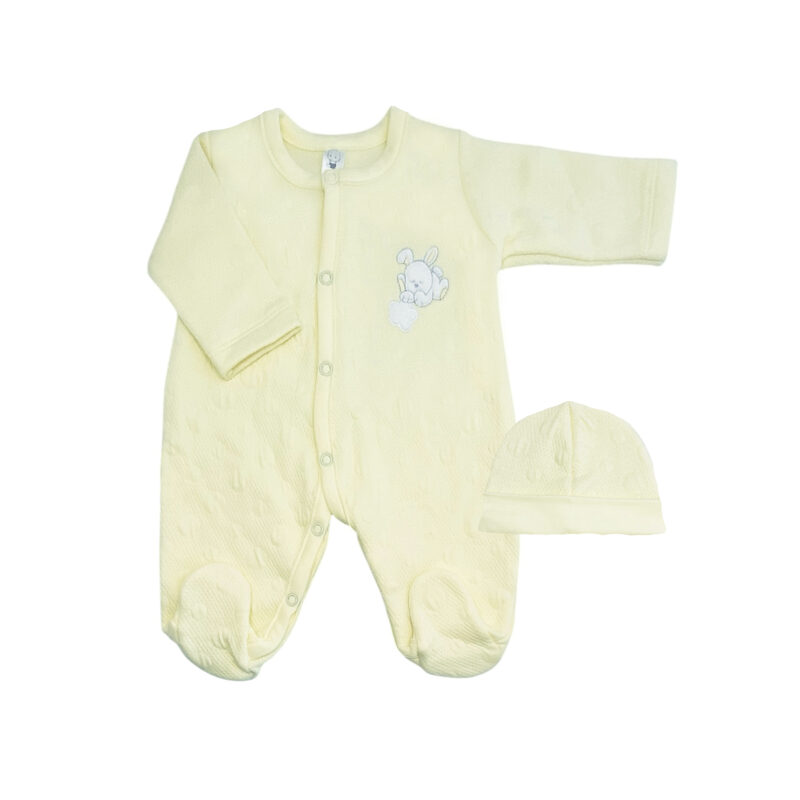 Enterito Bordado Bunny Amarillo Unisex