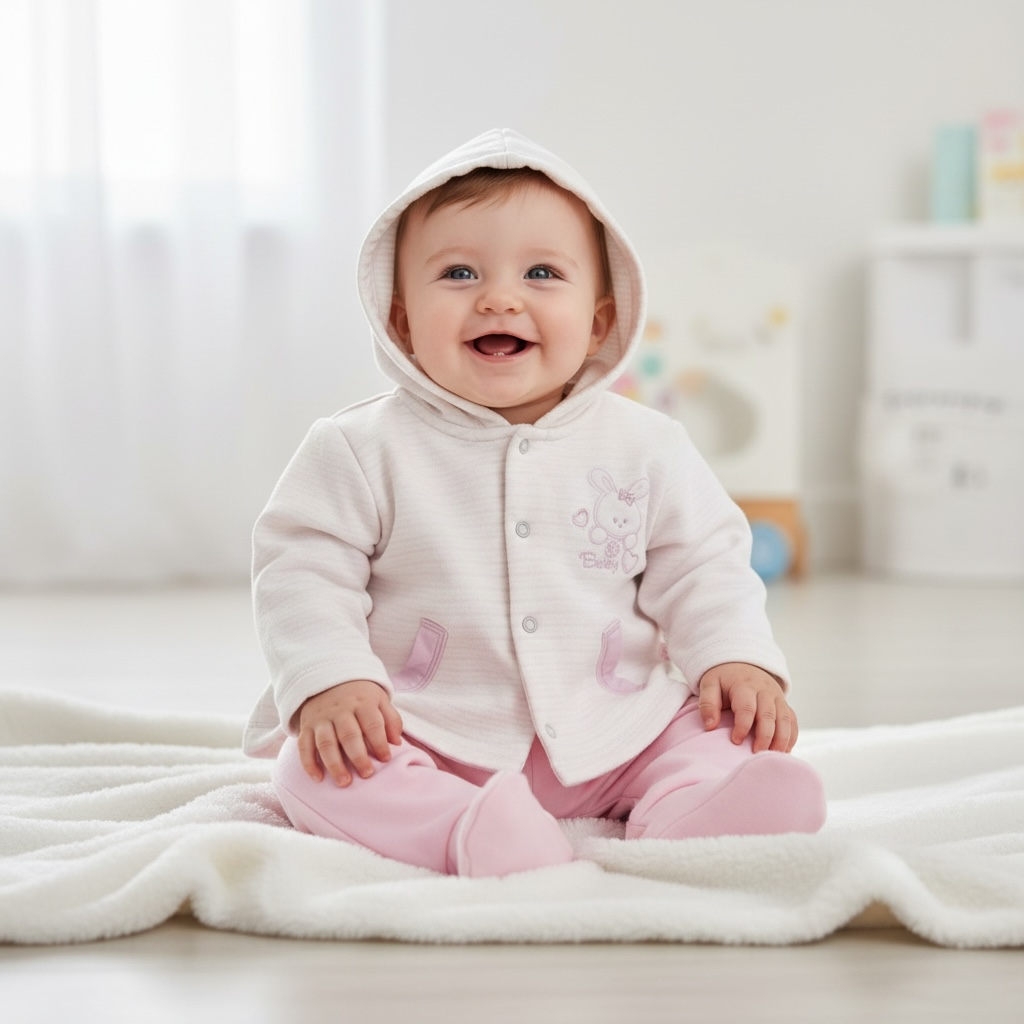 Conjunto Bordado Conejita Rosa - Imagen 3