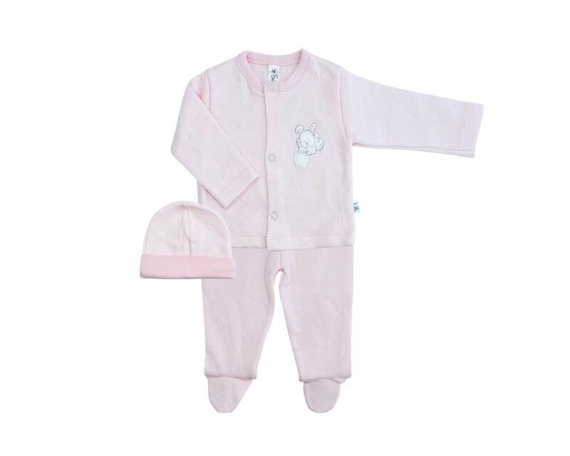 Conjunto 3 Piezas Bunny Rosa