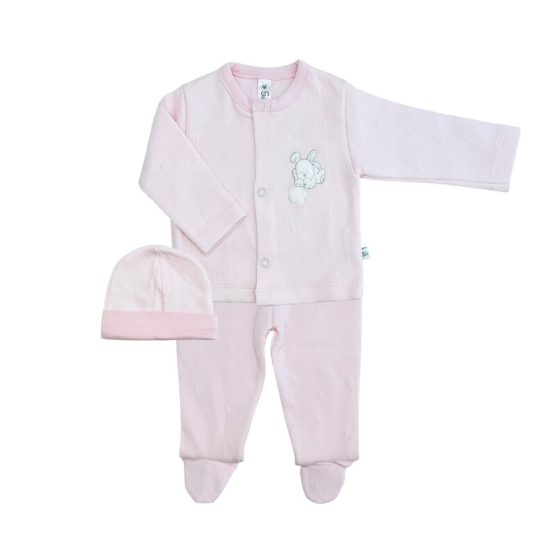 Conjunto 3 Piezas Bunny Rosa