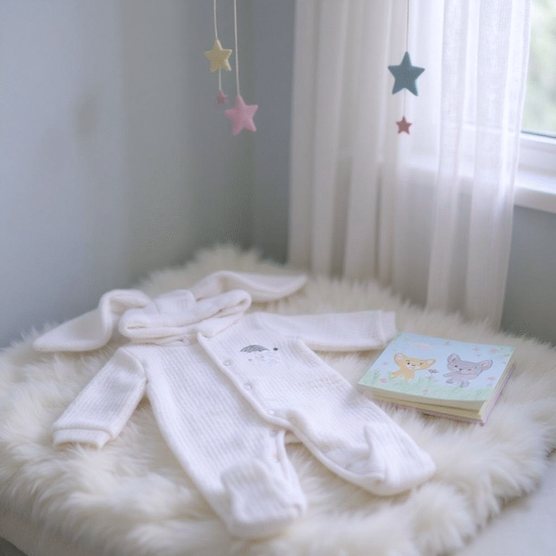 Enterito Bordado Little Rabbit Blanco - Imagen 2