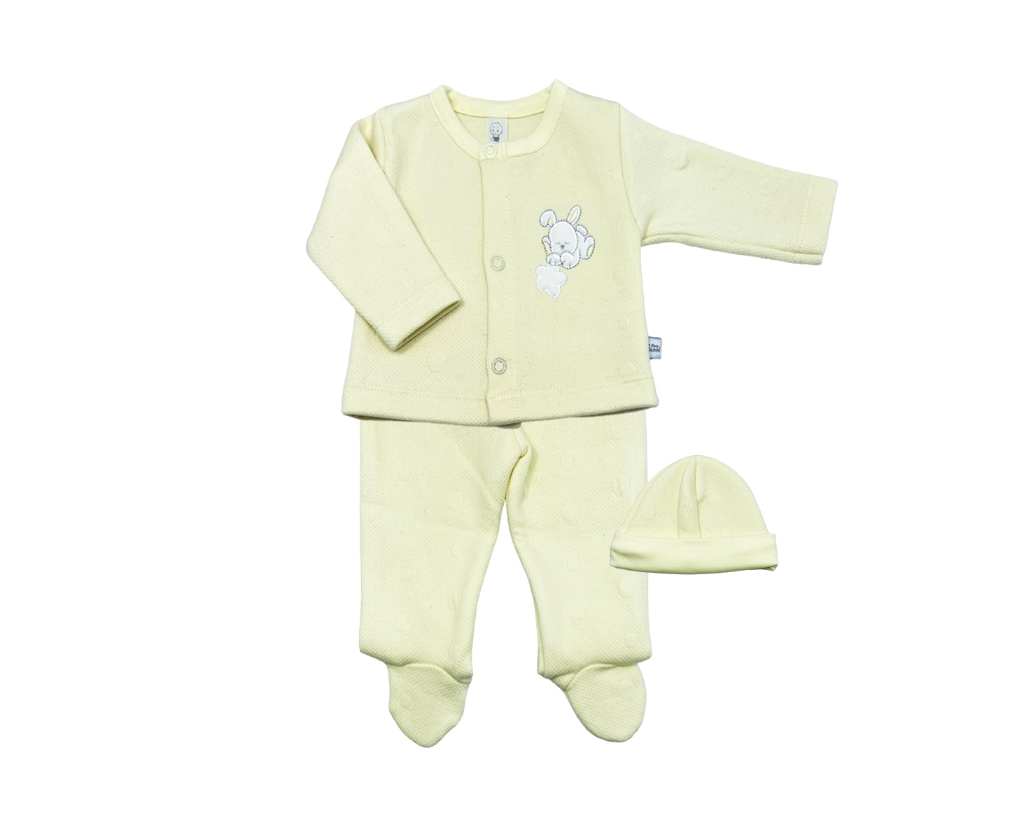 Conjunto Bordado Bunny Amarillo
