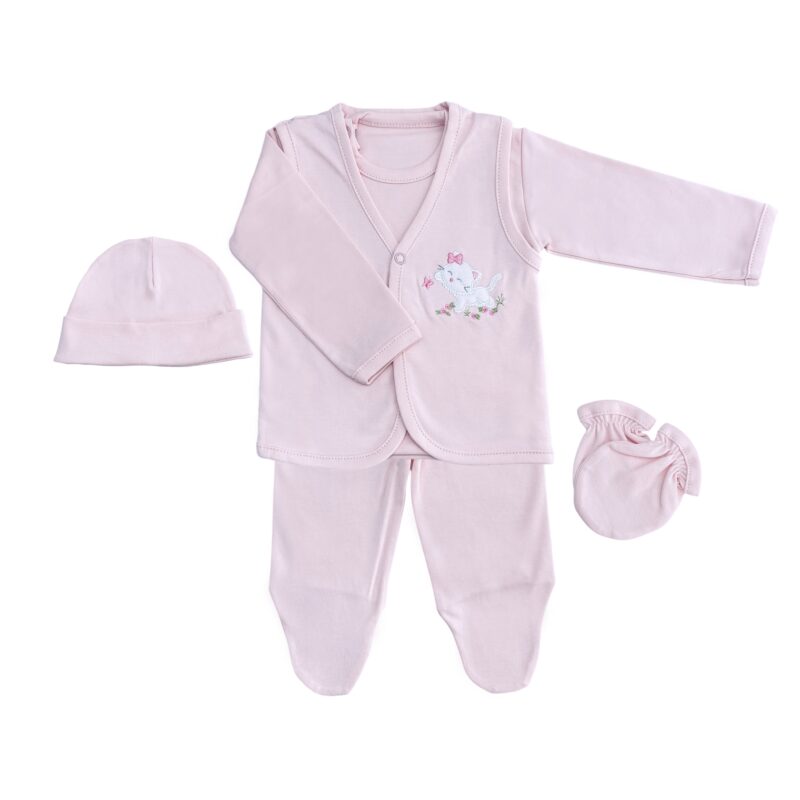 Ajuar 5 Piezas Bordado Little Rose Kitty