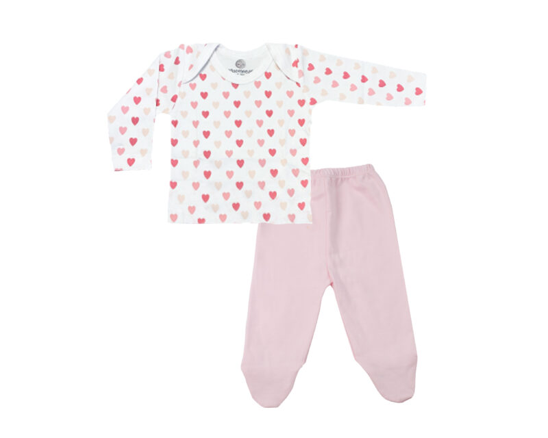 Conjunto Camiseta + Panty Baby Hearts