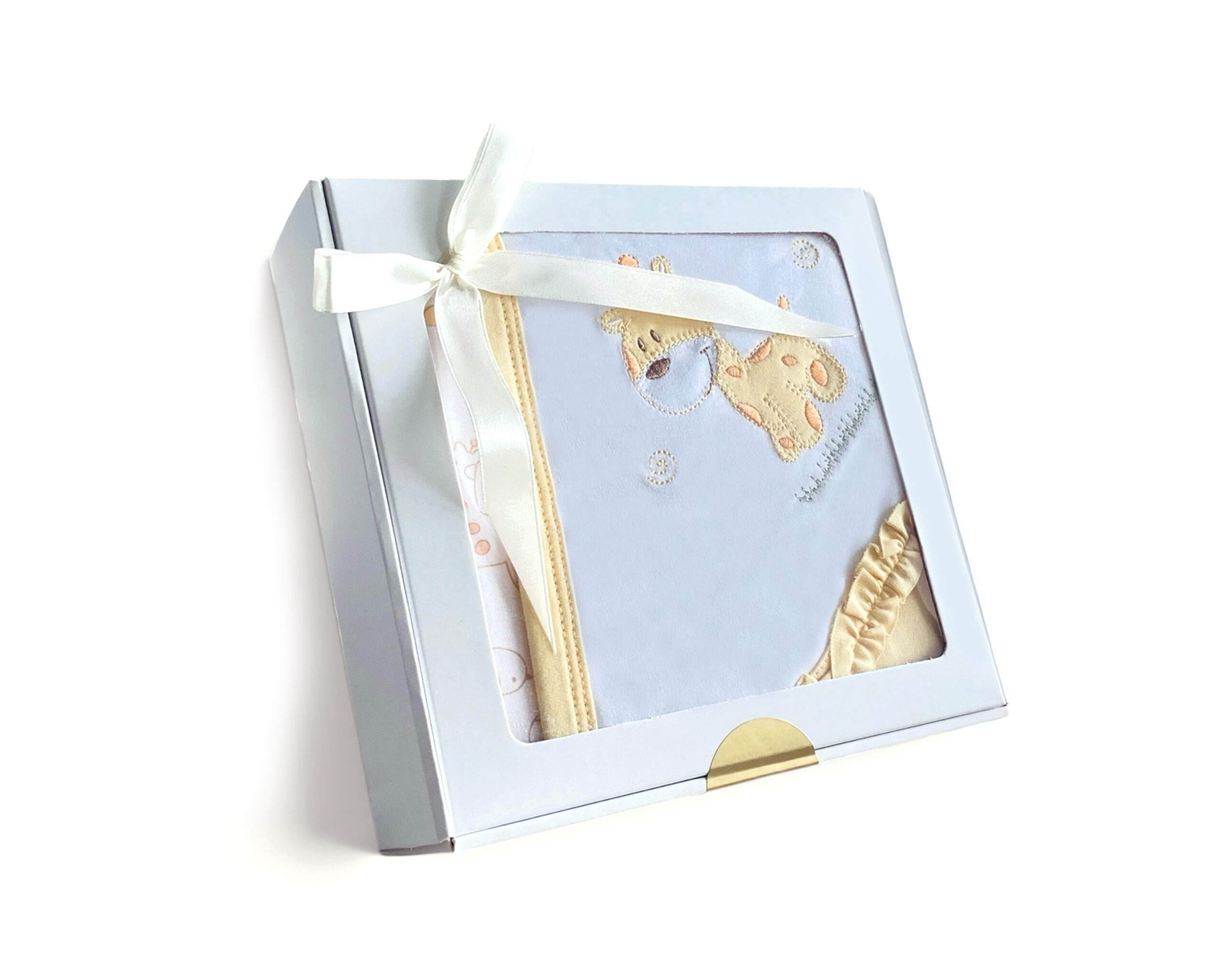 CAJA DE REGALO MANTA JIRAFITA BEBE